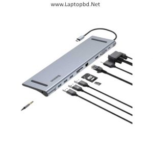 Baseus CATSX-F0G Enjoyment 10in1 Multifunctional MacBook Laptop Notebook HUB Adapter | Laptopbd.Net