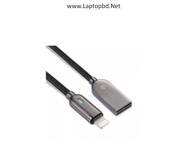 ZOOOK MAGICLIGHT I USB A TO LIGHTNING SMART LED FAST CHARGING CABLE | Laptopbd.Net