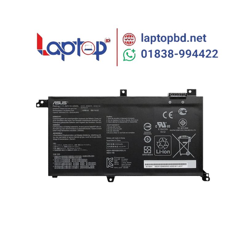 ASUS B31N1732 S2S4300F S4300U ASUS B31N1732 S2S4300F S4300U X430F VX60G X571 3680mAh Laptop Battery