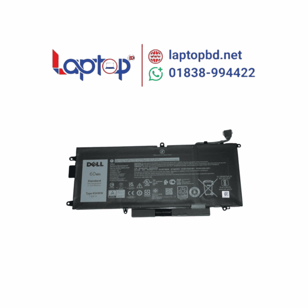 Dell K5XWW Latitude 7390 7389 5289 2in1 7600mAh Laptop Battery