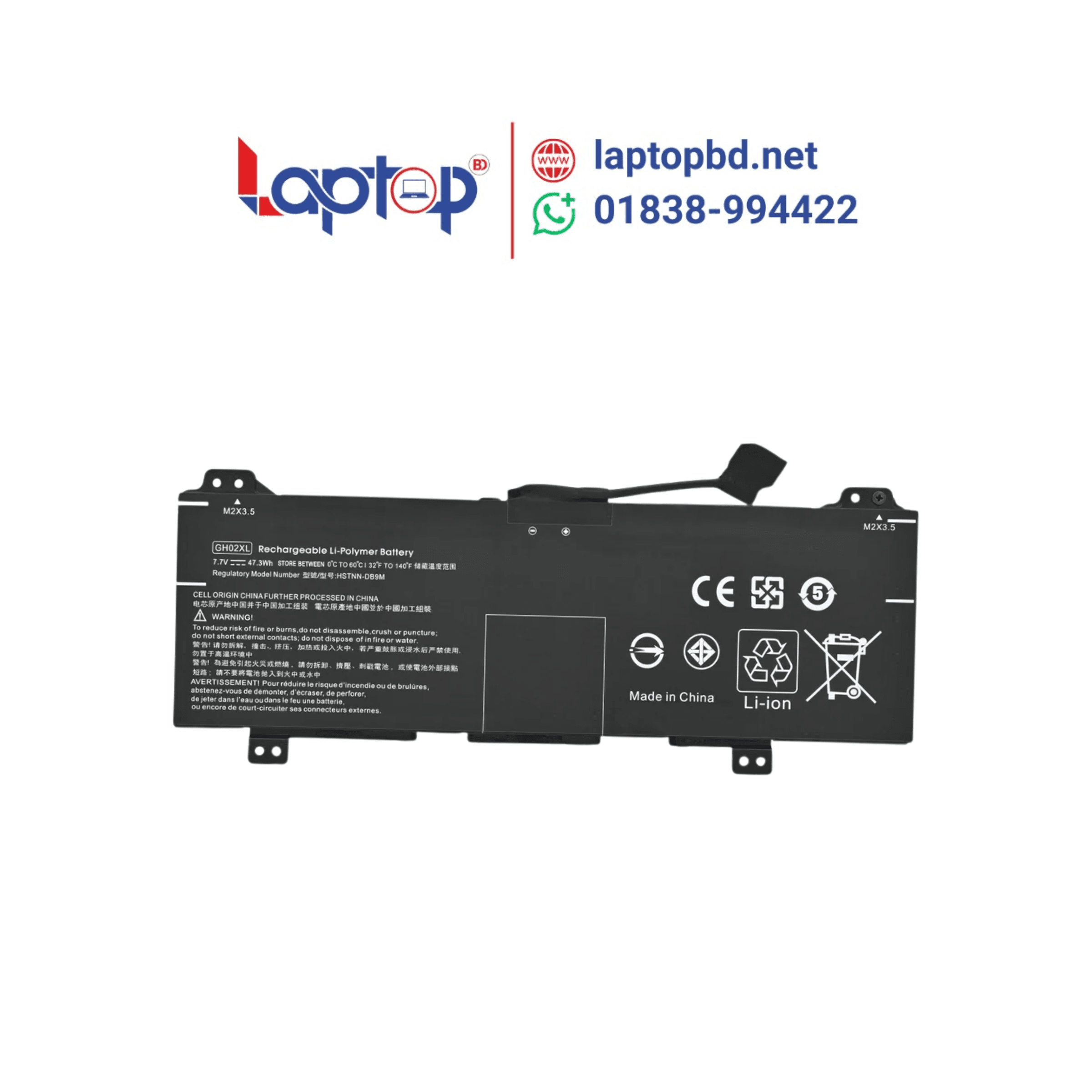 HP GH02XL Chromebook 11 G8 EE TPN-Q232 7.7V-47.3Wh-6150mAh Laptop Battery HP GH02XL Chromebook 11 G8 EE TPN-Q232 7.7V-47.3Wh-6150mAh Laptop Battery