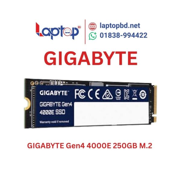 GIGABYTE Gen4 4000E 250GB M.2 2280 PCIe NVMe SSD at Laptop BD