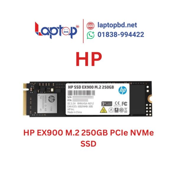 HP EX900 M.2 250GB PCIe NVMe Internal SSD at Laptop BD