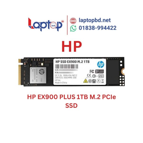 HP EX900 PLUS 1TB M.2 PCIe NVMe Internal SSD at Laptop BD