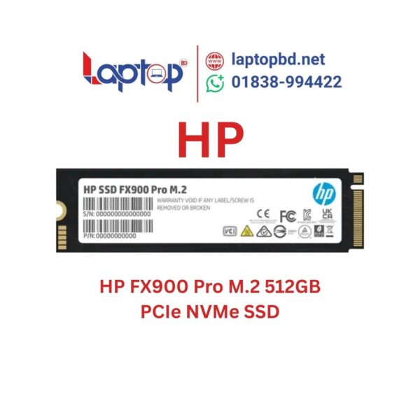 HP FX900 Pro M.2 512GB PCIe NVMe Internal SSD at Laptop BD