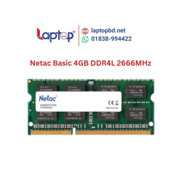Netac Basic SO 4GB DDR4L 2666MHz Laptop RAM at Laptop BD