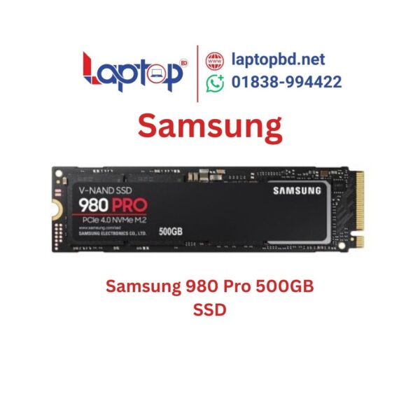 Samsung 980 Pro 500GB PCIe 4.0 M.2 NVMe SSD at Laptop BD