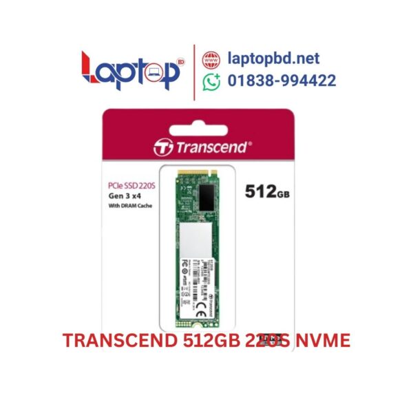 TRANSCEND 512GB 220S NVME PCIE M.2 SSD at Laptop BD