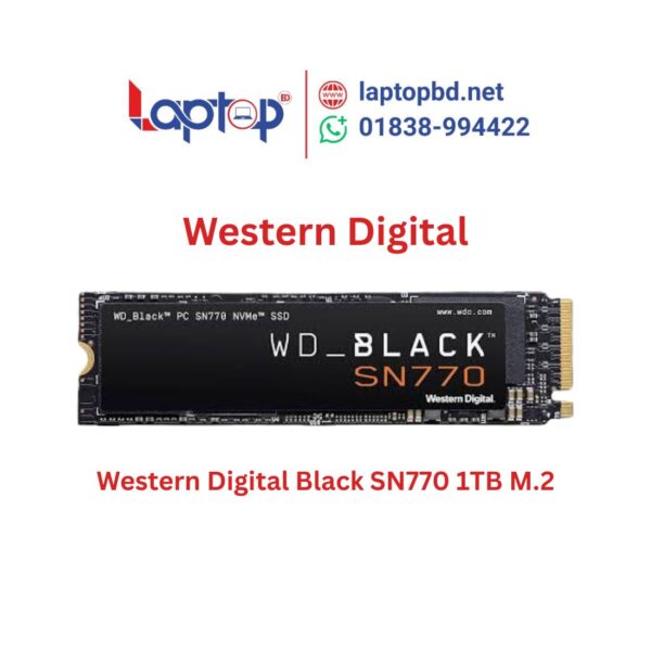 Western Digital Black SN770 1TB M.2 2280 PCIe Gen4 NVMe SSD at Laptop BD