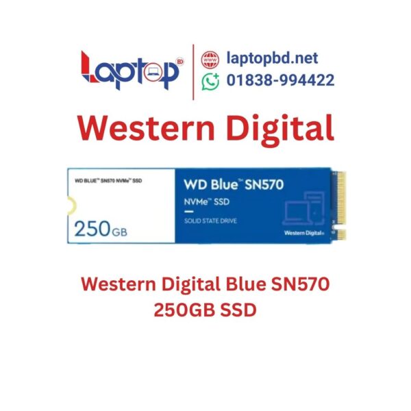 Western Digital Blue SN570 250GB M.2 2280 PCIe NVMe SSD at Laptop BD