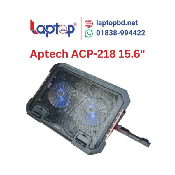 Aptech ACP-218 15.6" Laptop Cooler With Phone Stand at Laptop BD