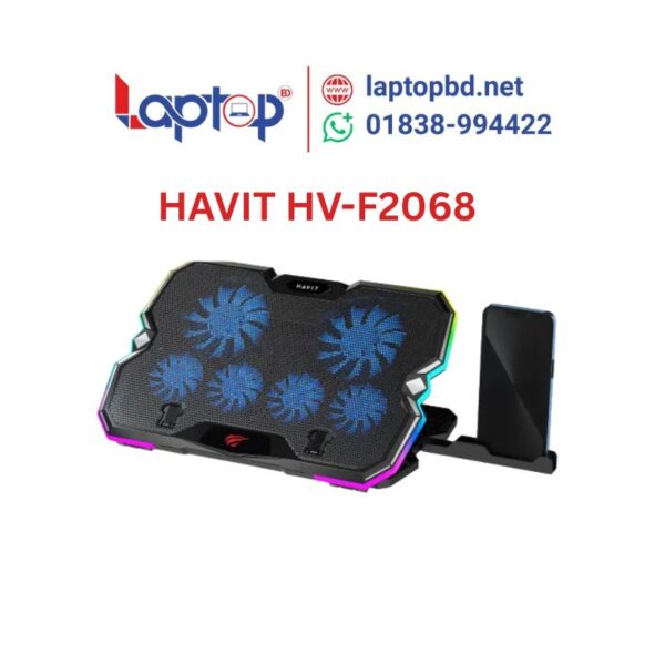 HAVIT HV-F2068 5-Fan Laptop Cooler at Laptop BD