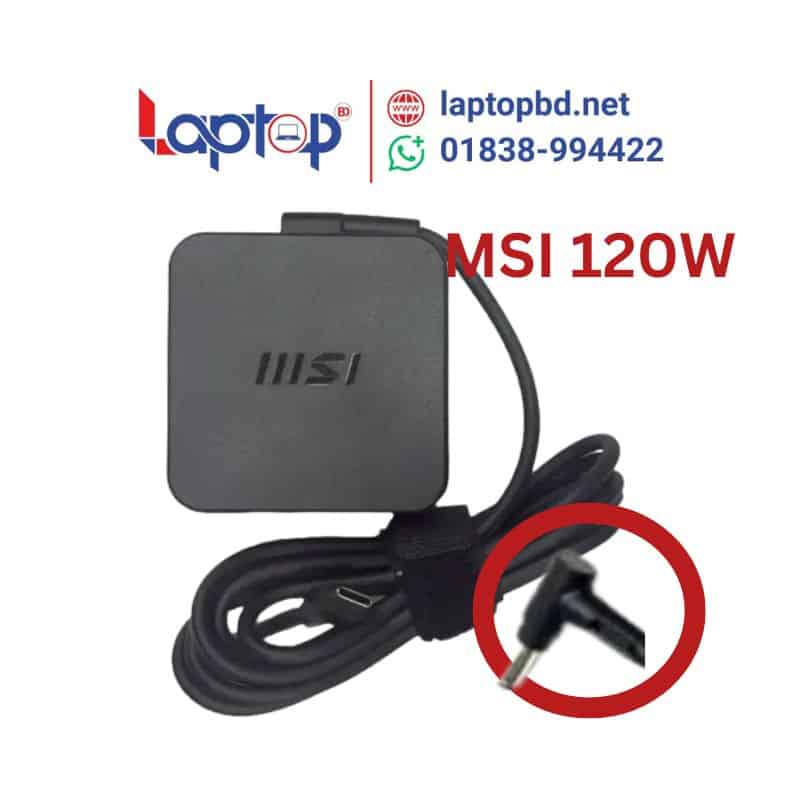 MSI Chicony 20V 6A 120W Laptop Charger for MSI GF63 Thin 11UCX at Laptop BD MSI Chicony 20V 6A 120W Laptop Charger for MSI GF63 Thin 11UCX at Laptop BD