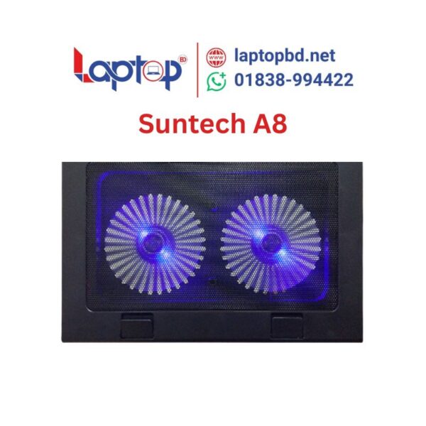 Suntech A8 Duble Fan LED Laptop Cooling Pad at Laptop BD