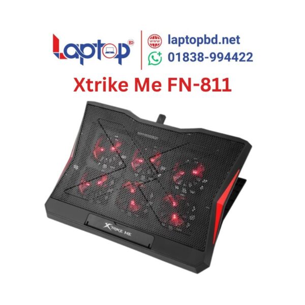 Xtrike Me FN-811 Red Backlit Laptop Cooler at Laptop BD