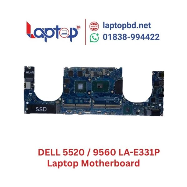 DELL 5520 / 9560 LA-E331P i7 7th Gen Laptop Motherboard at Laptop BD