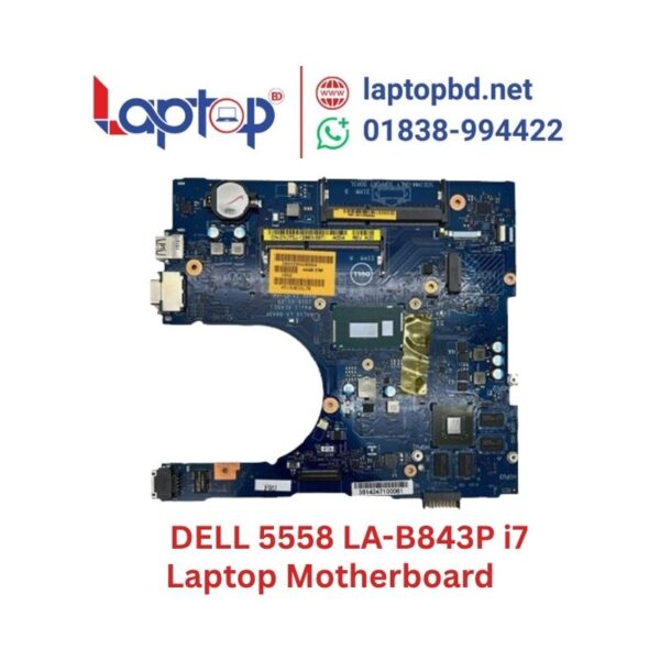 DELL 5558 LA-B843P i7 GM Laptop Motherboard at Laptop BD