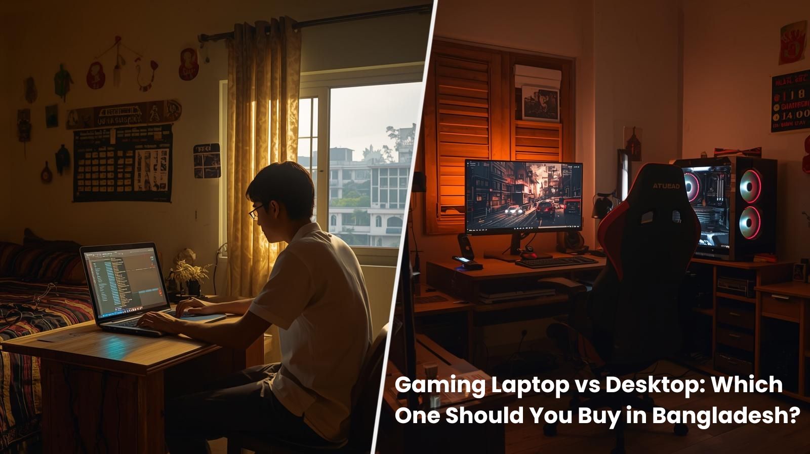 Gaming Laptop vs Desktop Which One Should You Buy in Bangladesh