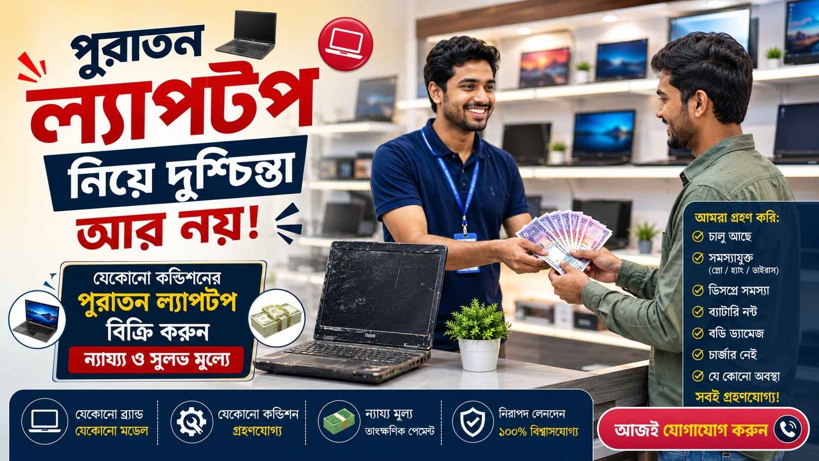 Old laptop sale shop in Dhaka